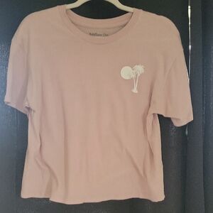 Rebellious One Blush Palm Tree Tee
